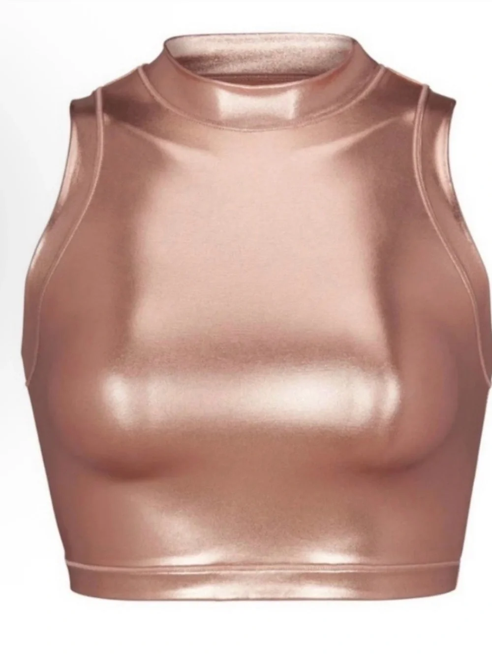 ✨ SKIMS Metallic Crop Tank | Rose Gold | Small | NWT 💖